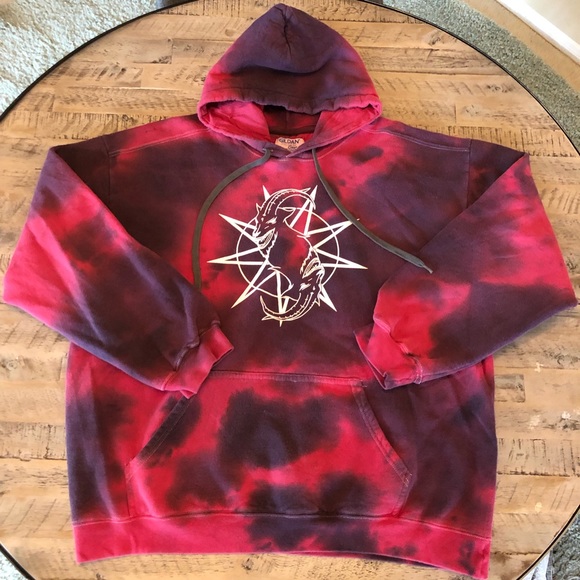 slipknot hoodie tie dye